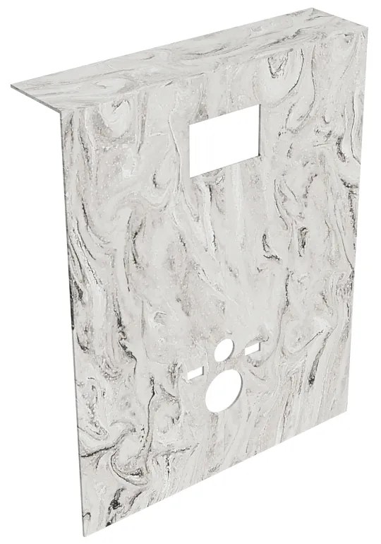 Mondiaz Hope toiletplaat solid surface 100x125cm glace voorgeboord