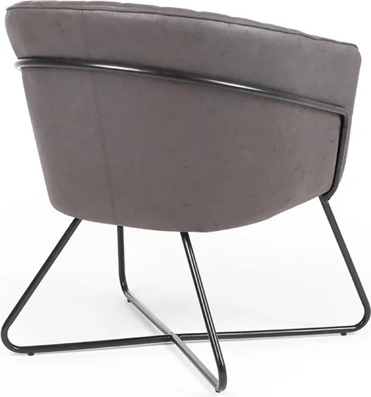 Eetkamerstoel - Nova - lederlook Soft antraciet