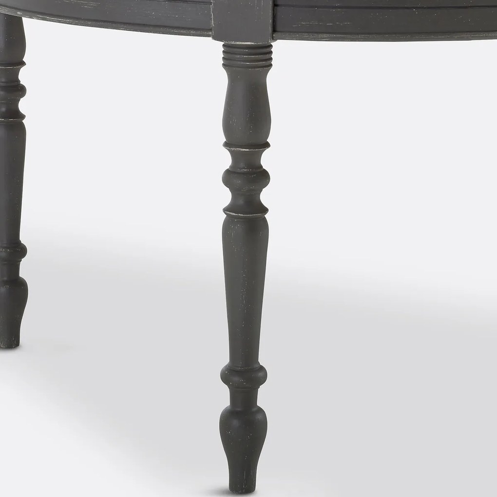 Uitschuifbare eettafel, den en eikenfineer, 4 tot 12 personen, EULALI