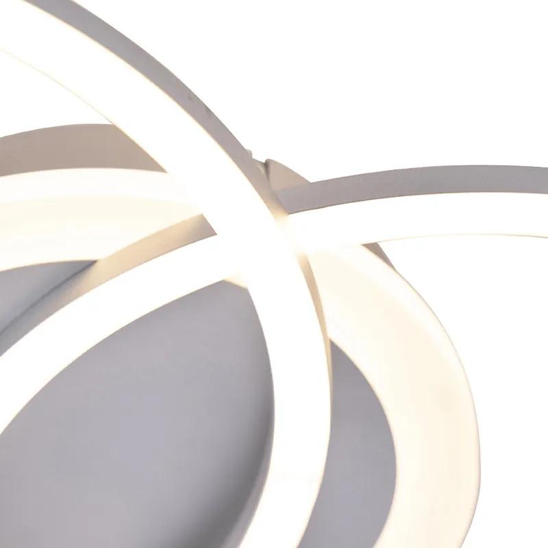 Design plafondlamp staal incl. LED 3-staps dimbaar - Veni Design rond Binnenverlichting Lamp