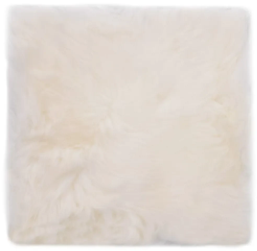 vidaXL Stoelkussens 2 st 40x40 cm echt schapenvacht wit