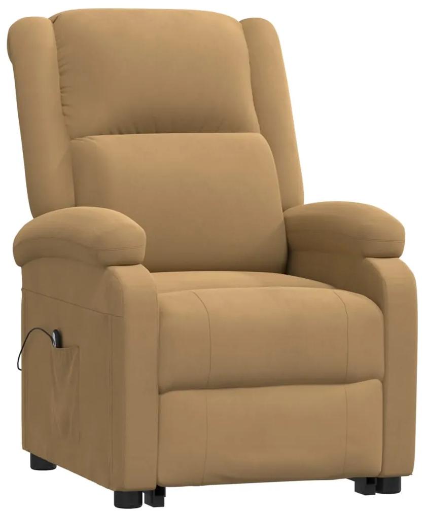 vidaXL Sta-op-stoel fluweel bruin