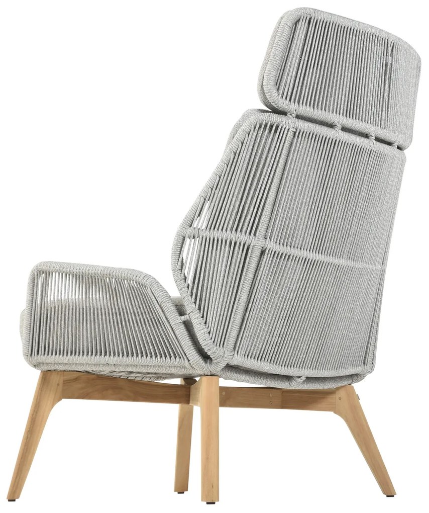 4 Seasons Outdoor Carthago bistroset frozen met Zucca tafel Ø 90 cm Wit weerbestendig