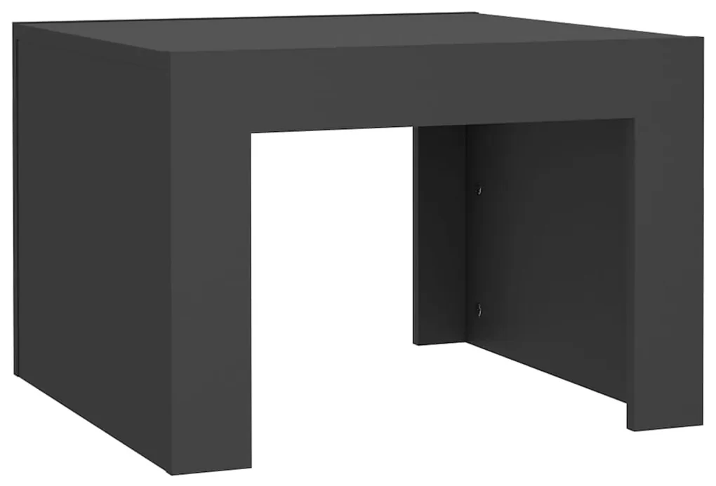 vidaXL Salontafel 50x50x35 cm spaanplaat grijs