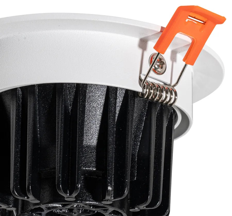 Inbouwspot wit 9,5cm incl. LED 1300 lm dimbaar IP23 - Gaius rond Binnenverlichting Lamp
