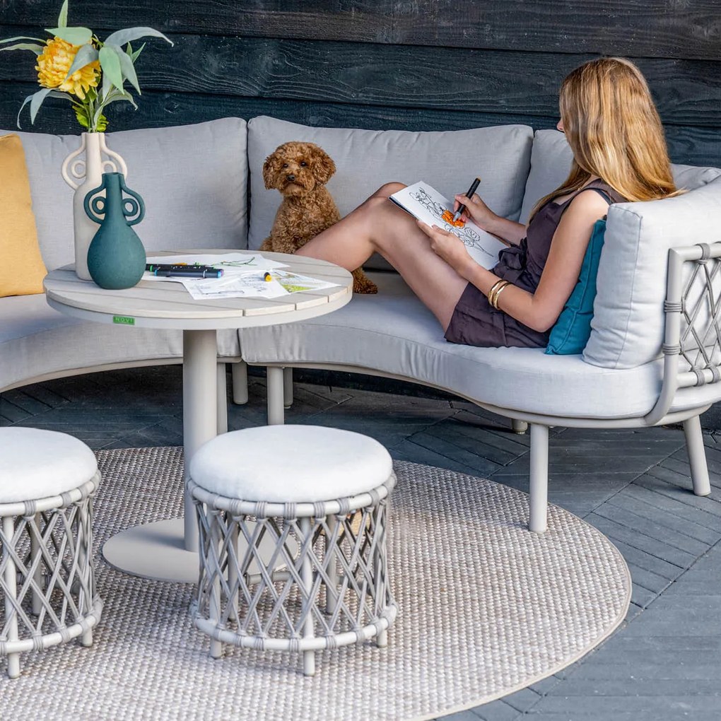 Novi Loïs lounge dining set 3-delig - zand
