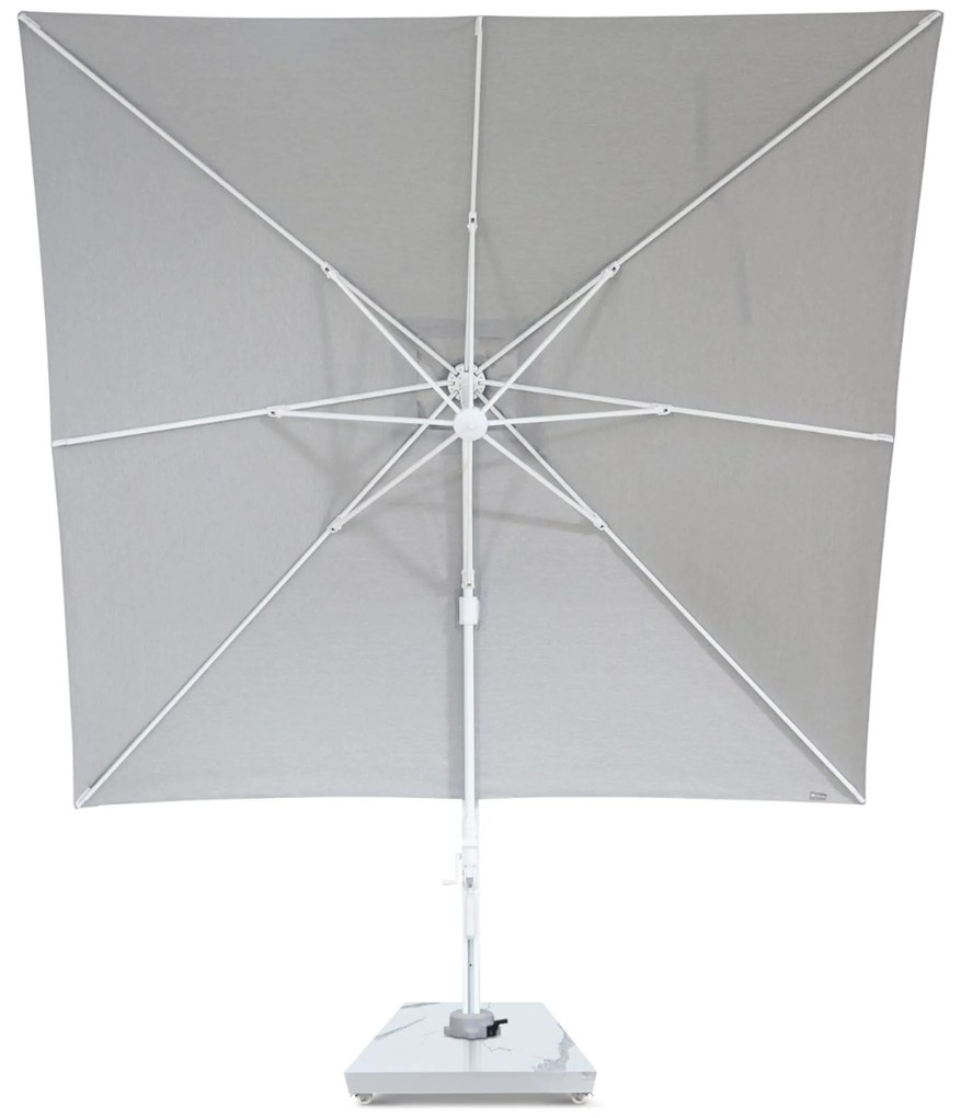 Zweefparasol  3x3m S2 Excellent (excl. voet) Grijs-antraciet Camello Luna