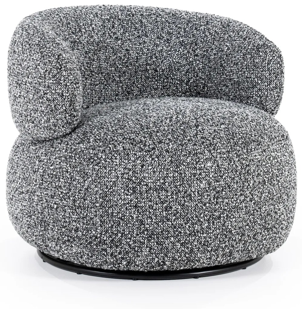 Eleonora Maeve Draaibare Fauteuil Rond Zwart