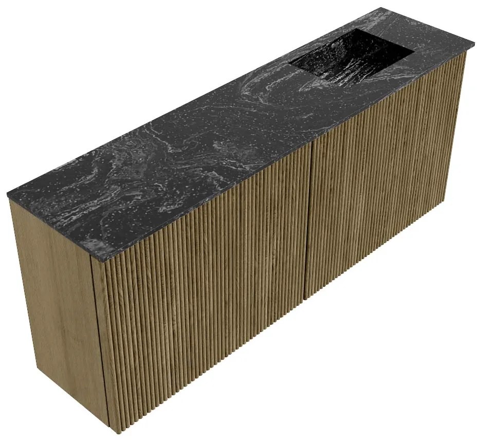 Mondiaz Joya DLux 100cm toiletmeubel dusk met wastafel faye rechts 1 kraangat lava