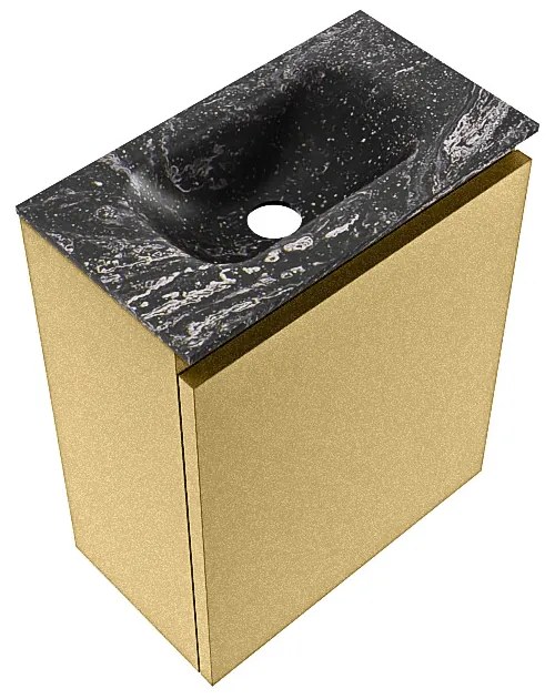 Mondiaz Ture DLux toiletmeubel 40cm oro met wastafel lava midden zonder kraangat