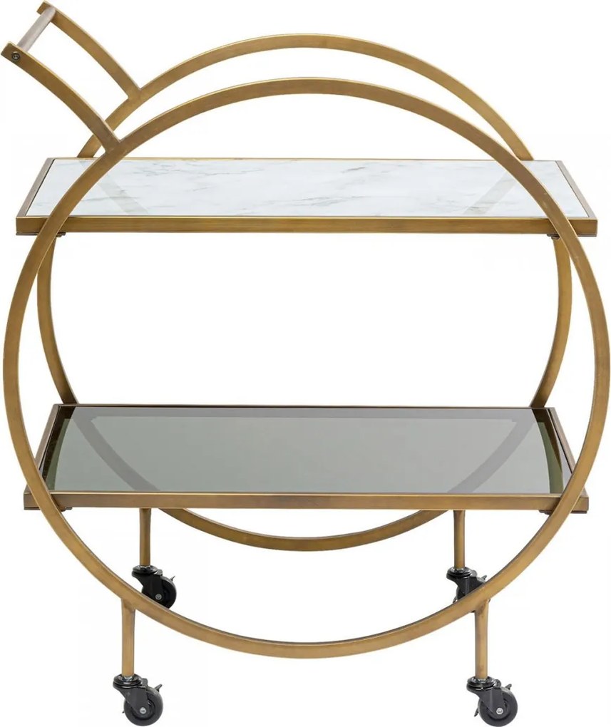 Ronde Design Trolley Messing - 74 X 40cm.