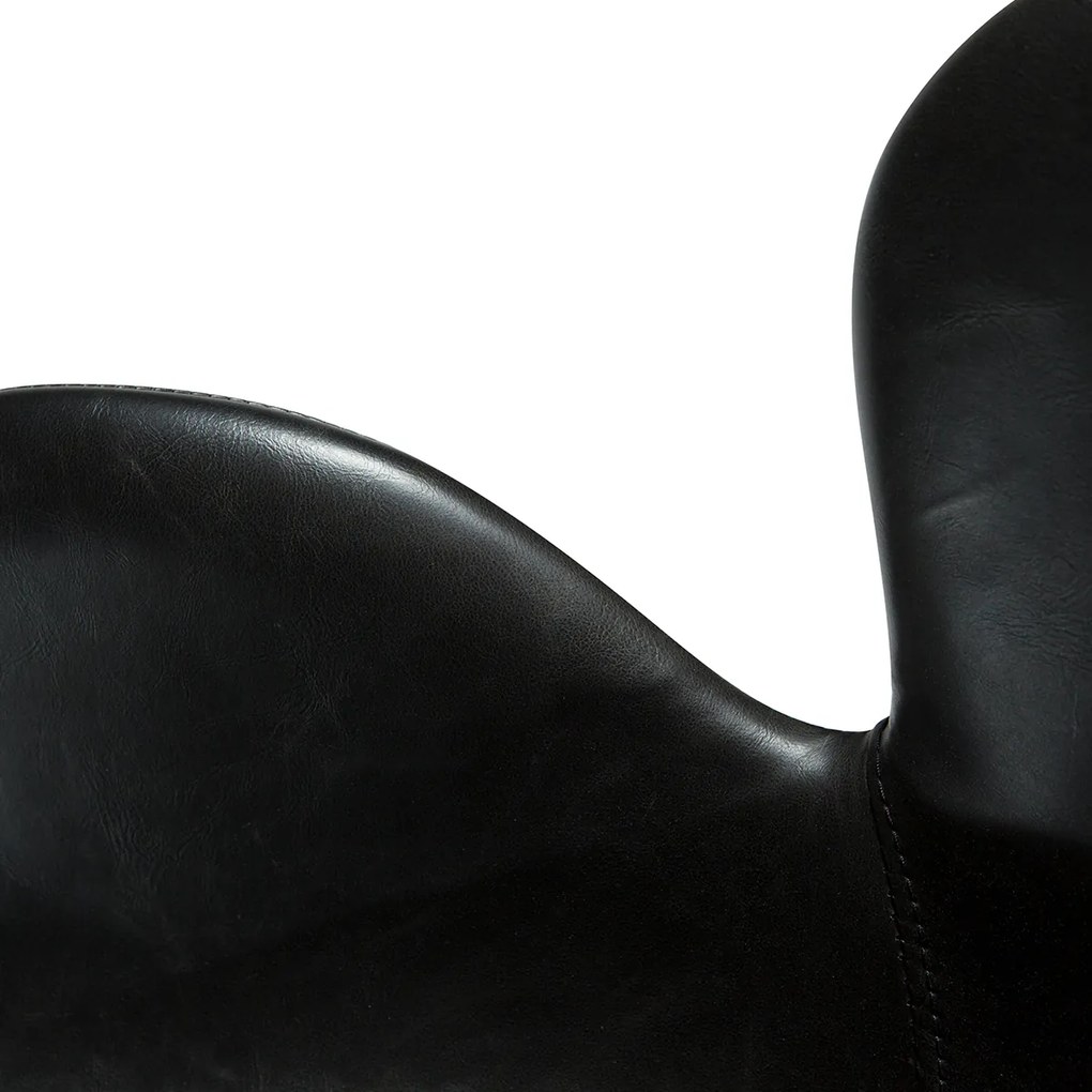 Dan-Form Gaia Design Bureaustoel Met Armleuning Zwart Kunstleer