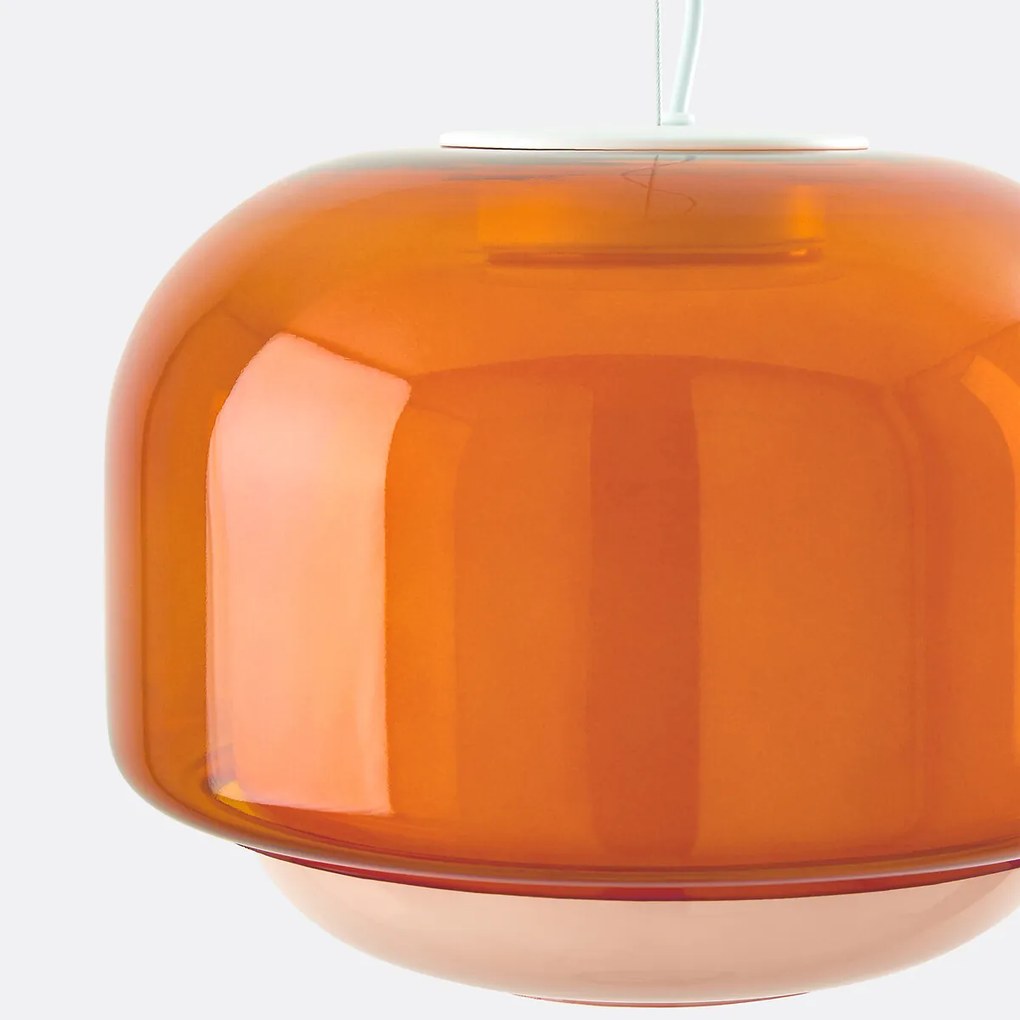 Hanglamp van gekleurd glas Ø30,5 cm, KINOKO