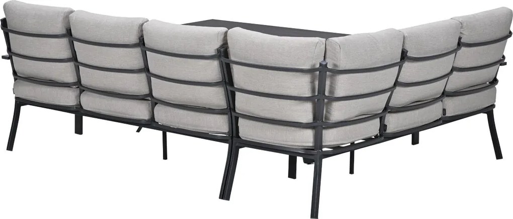 Garden Impressions Senja lounge dining set 3-delig links - sandstone
