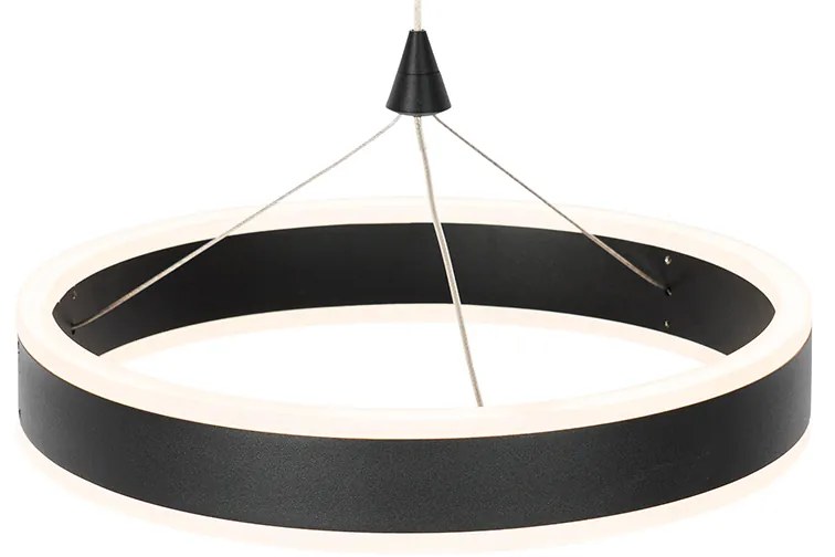 Hanglamp zwart 30 cm incl. LED 3-staps dimbaar - Lyani