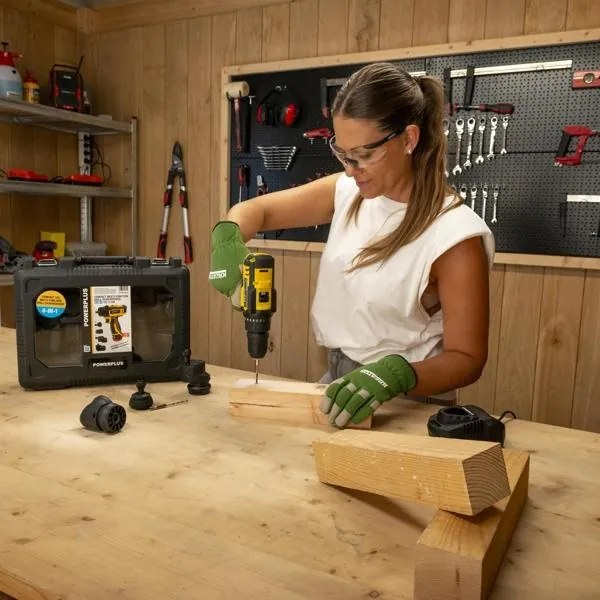 PowerPlus Compact Multifuntionele Boor-/Schroefmachine 12V – 4-in-1 – incl. 2,0Ah accu &amp; lader