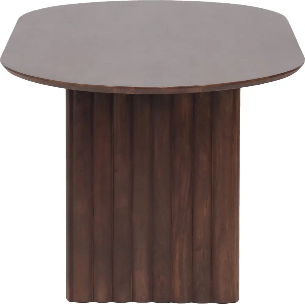 Eettafel Geribbelde Poot 200cm - 200 X 100cm.