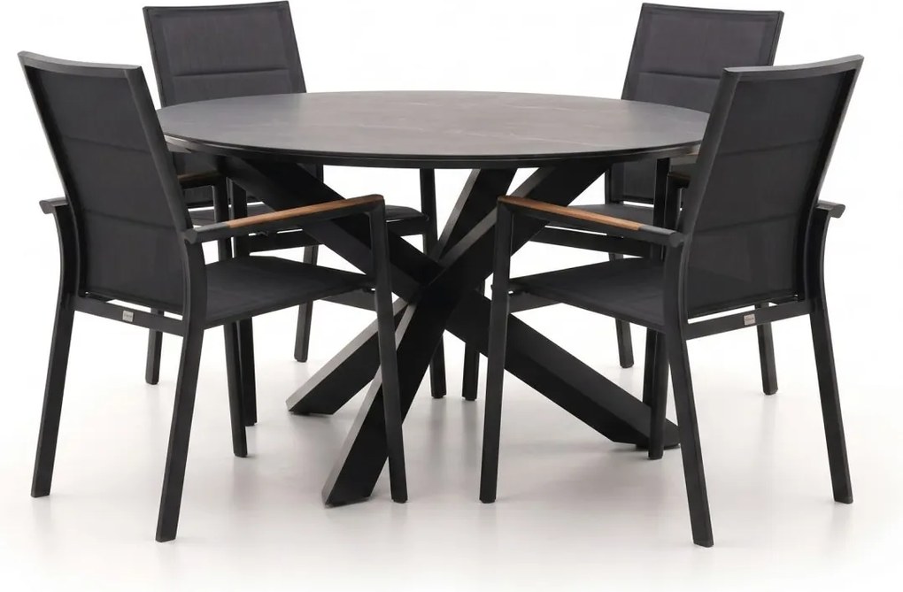 Diningset Bellagio  | 4 personen | Tuinset sintered stone | 5-delig | Kees Smit Tuinmeubelen