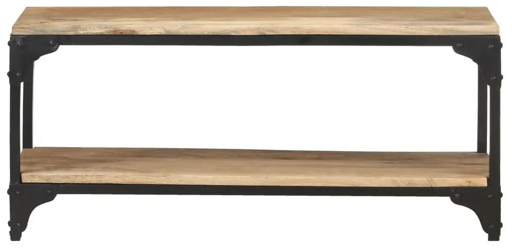 vidaXL Salontafel 90x30x40 cm massief mangohout