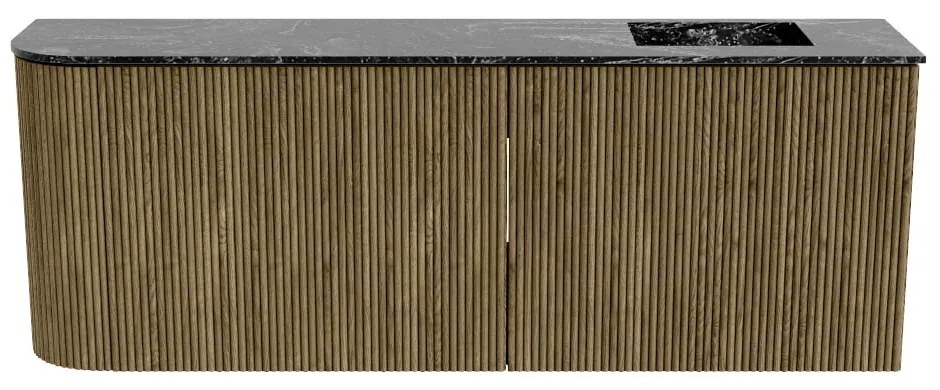 Mondiaz Joya DLux 110cm toiletmeubel ronding links dusk met wastafel faye rechts 1 kraangat lava