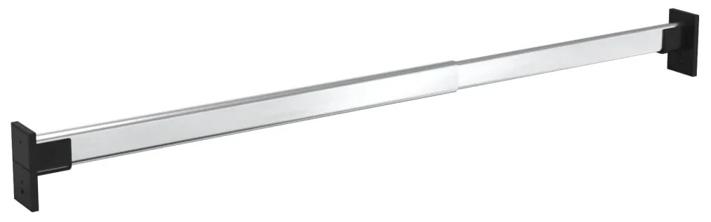 vidaXL Kledingroedes 2 st telescopisch 58-100 cm zilverkleurig