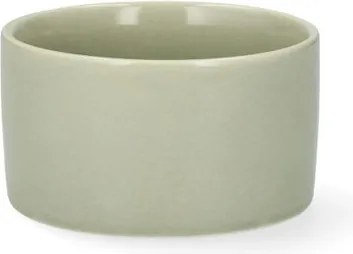 Ikebana schaal, porselein, licht groen, Ø10 cm