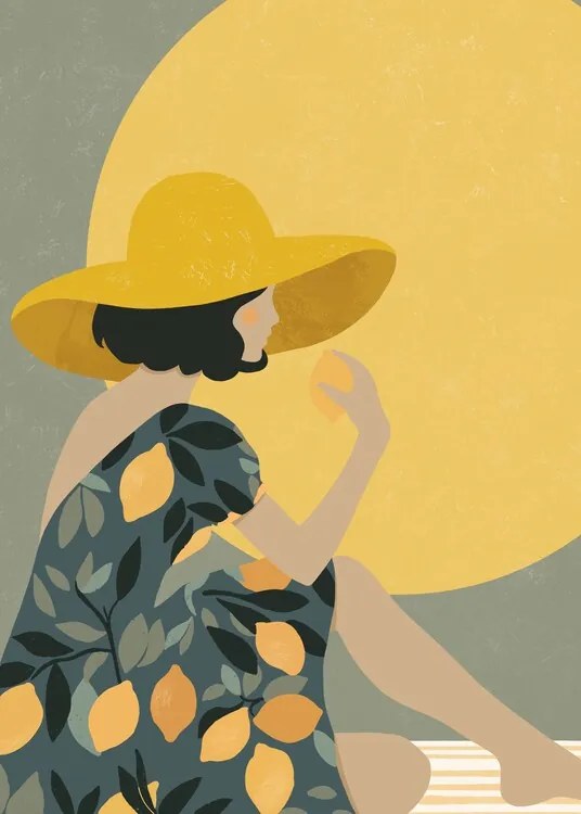 Ilustratie Lemon n the Sun, Katarzyna Gąsiorowska