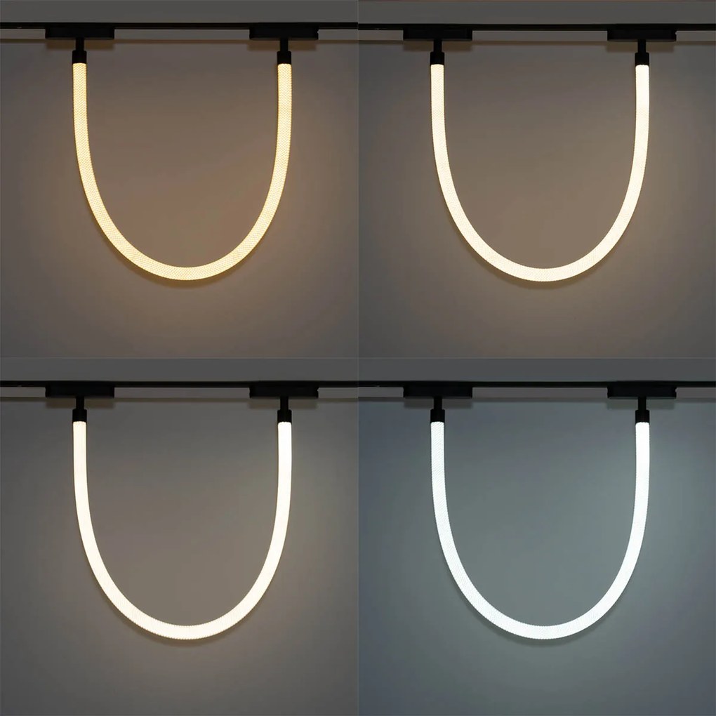 Moderne hanglamp wit voor railsysteem 1-fase 8W 3000K - Magnetic Tautau