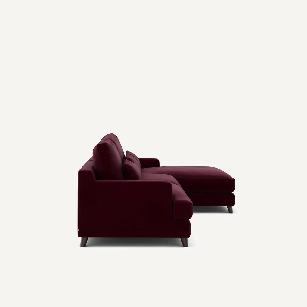 Hoekbank in fluweel, Alwine