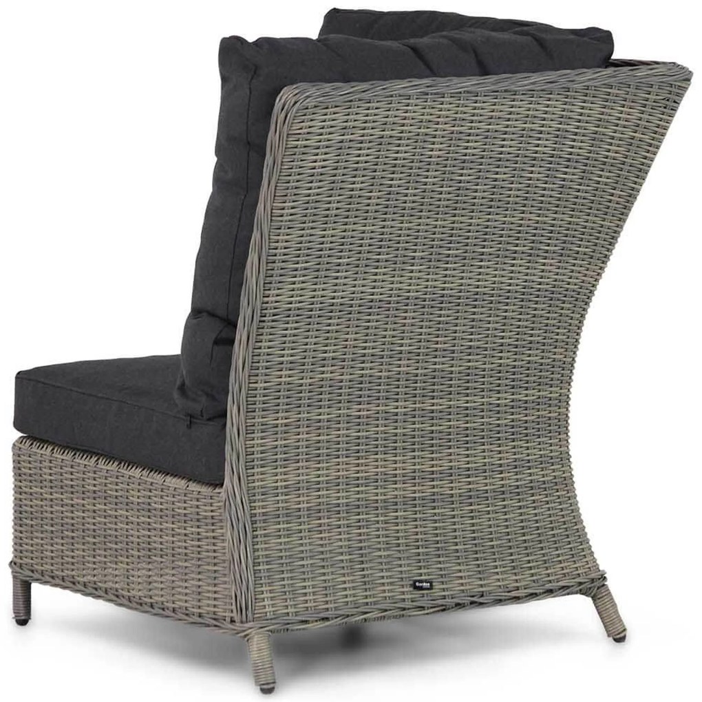 Dining Loungeset 6 personen Wicker Taupe Garden Collections Chicago/Brighton