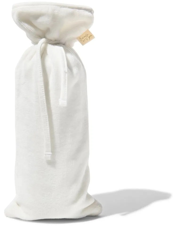 HEMA Kruikenzak 33x13.5 Velours Wit