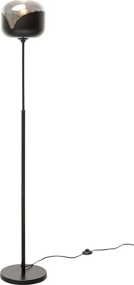 Retro Design Vloerlamp Mat Zwart