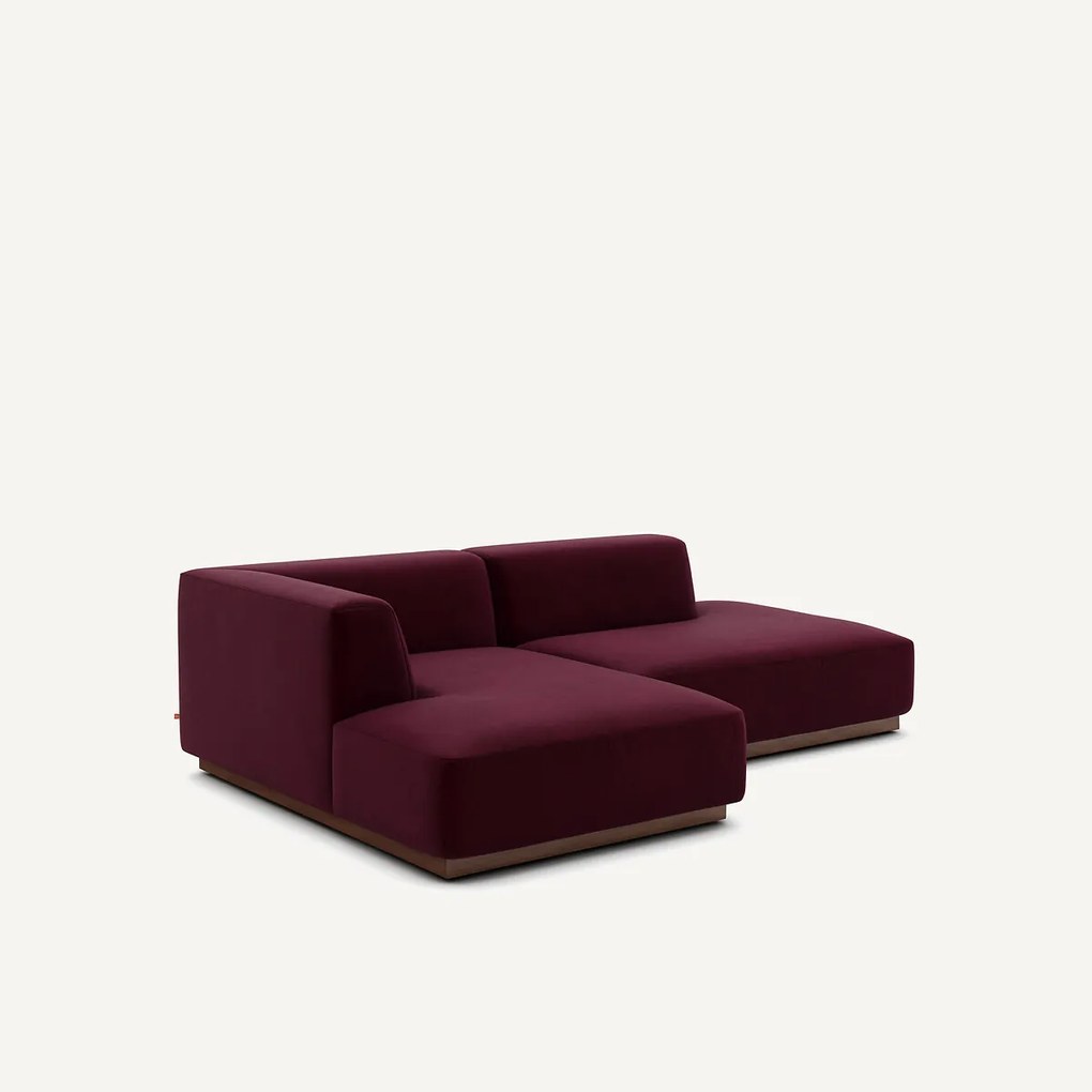 Linkse hoekbank in fluweel, Jacopo