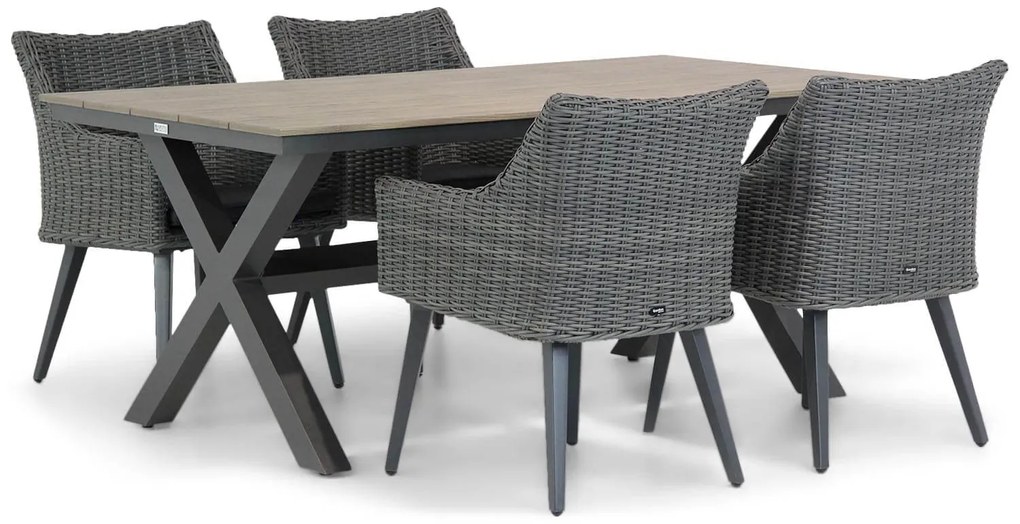 Garden Collections Milton/Forest 180 cm dining tuinset 5-delig