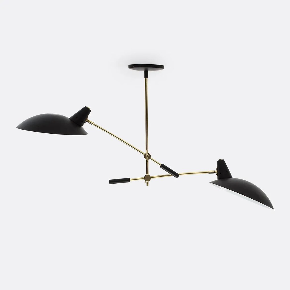 Dubbele hanglamp in metaal, Rosella