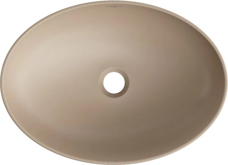 Mexen Cornelia opzetwastafel 50 x 37 cm, cappuccino mat - 21885064