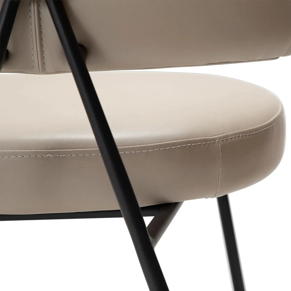 Dan-Form Roost Design Eetkamerstoel Cashmere Vintage Kunstleer