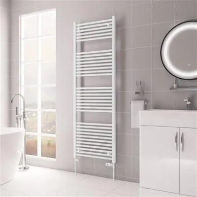 Eastbrook Biava multirail handdoekradiator 60x170cm 1072W wit glans