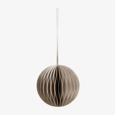 Set van 6 Honingraat Papieren Ballen Elsa Style Beige – linnen - Sklum