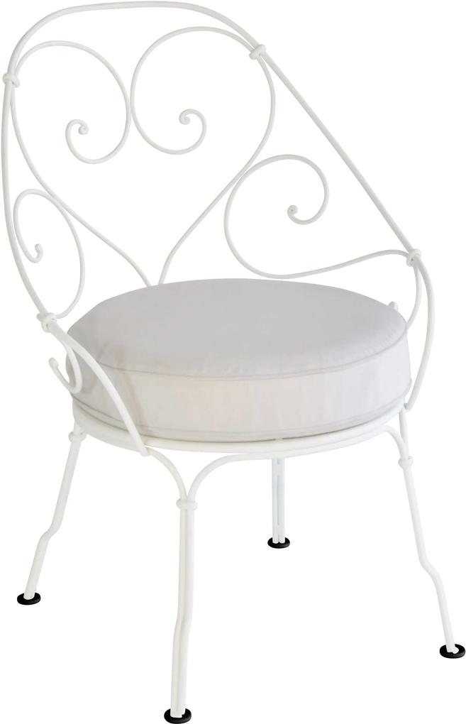 Fermob 1900 fauteuil met off-white zitkussen Cotton White