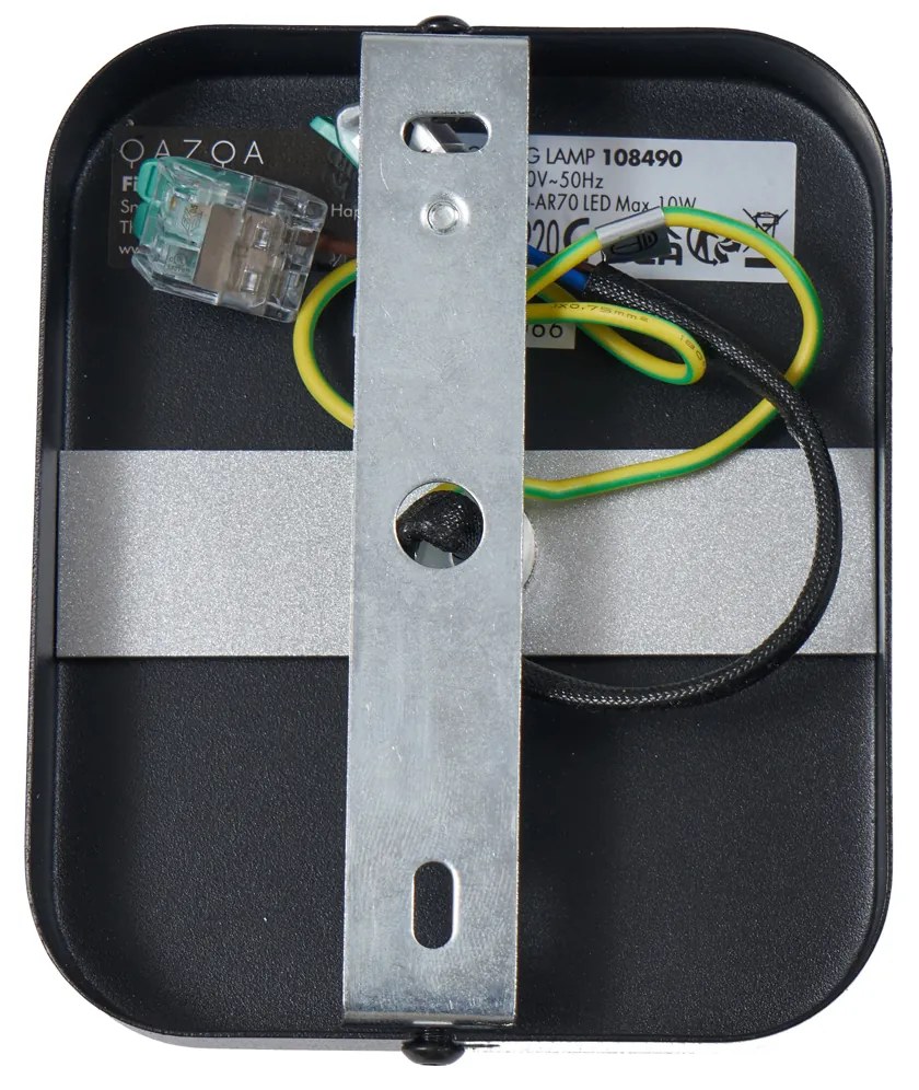 Design plafondspot zwart GU10 70mm draai- en kantelbaar - Vo