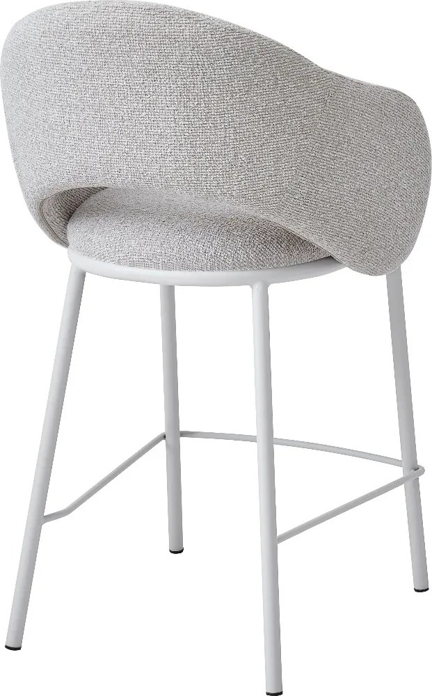 Moderne Barstoel Beige Met Armleuningen