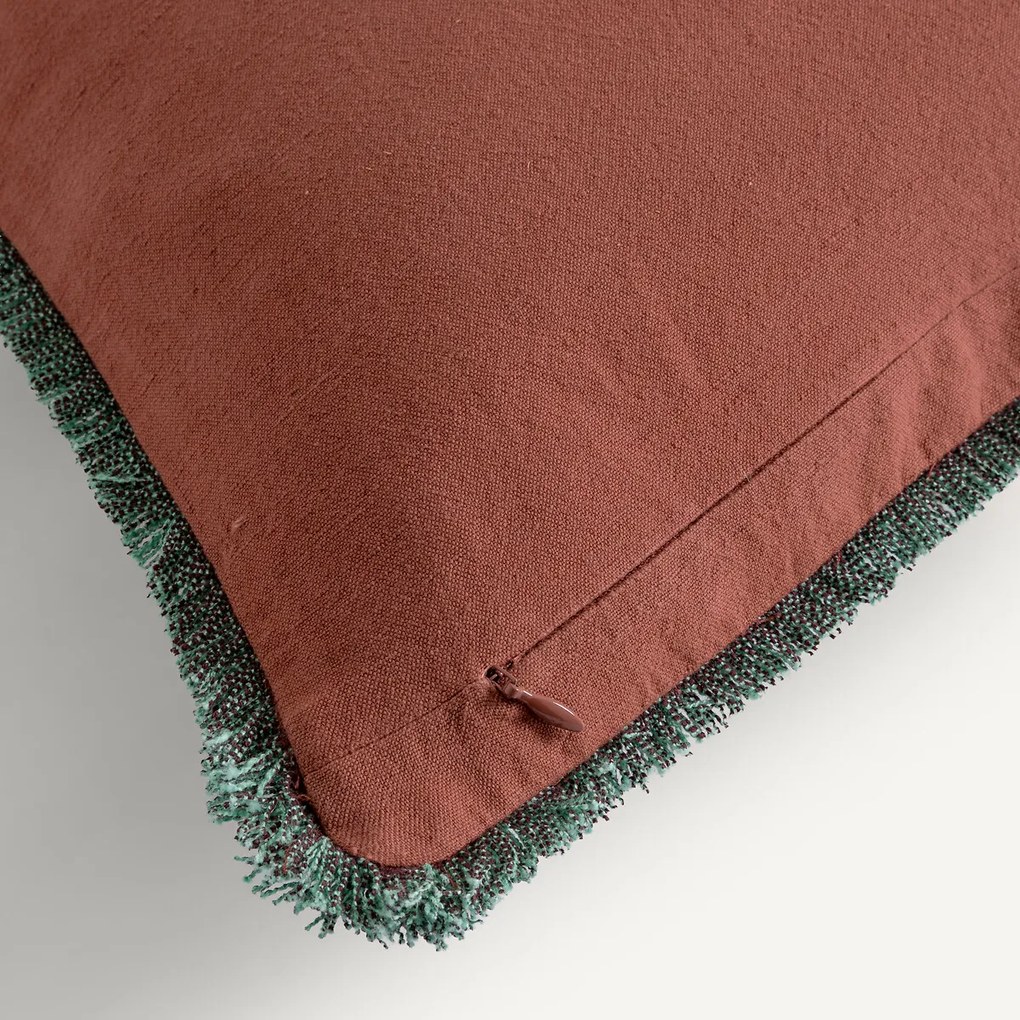 Geborduurde kussenhoes van linnen en katoen, SORINE