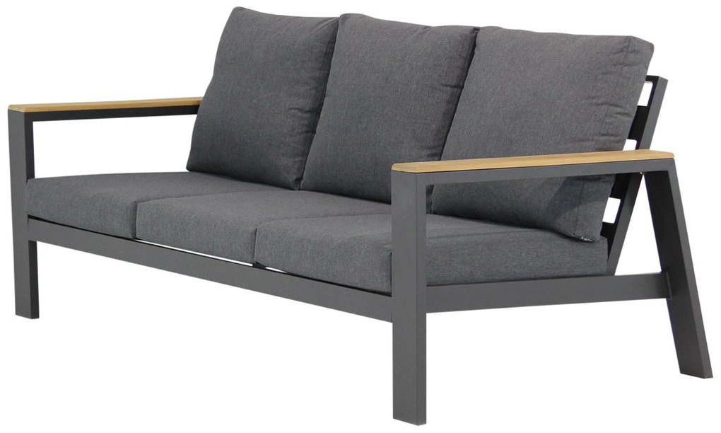 Stoel en Bank Loungeset 5 personen Aluminium Grijs  Lifestyle Garden Furniture Marietta