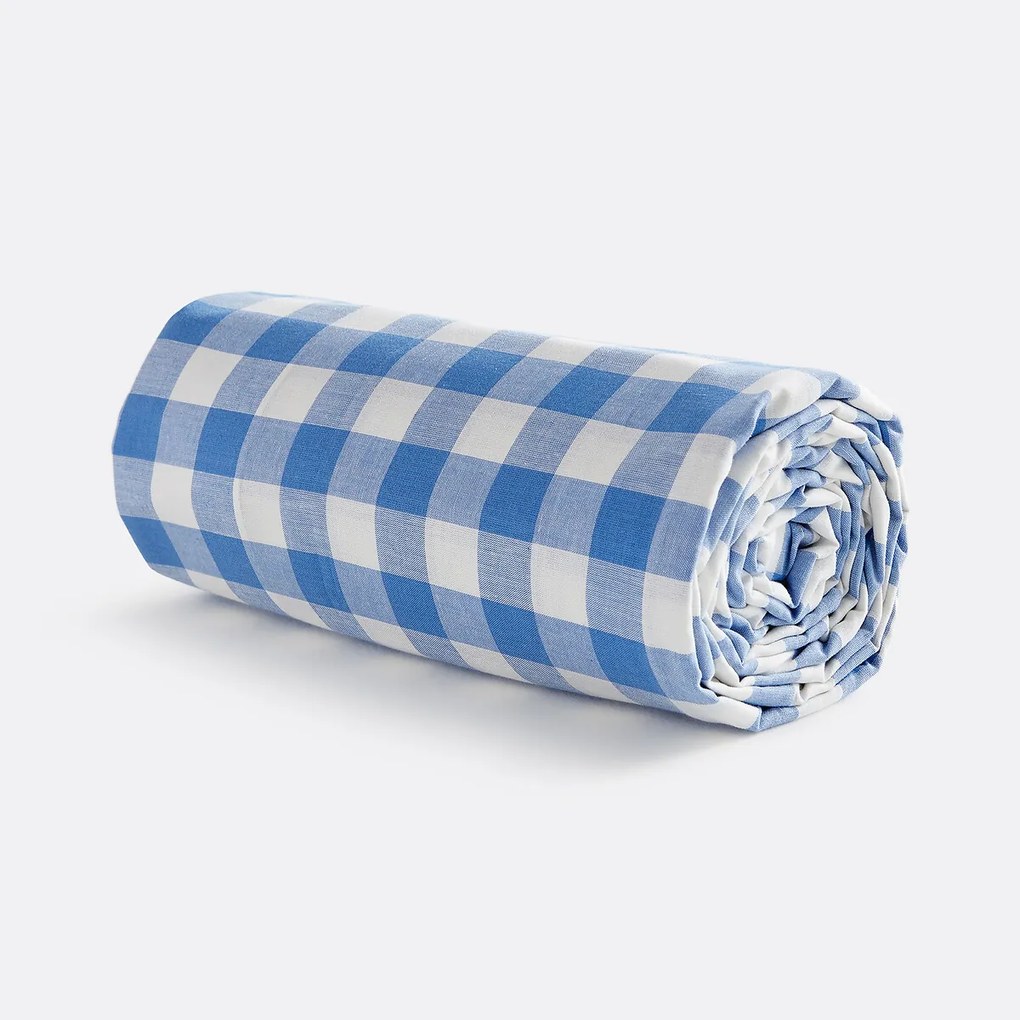 Hoeslaken voor kinderen, katoen, omslag 30cm, VELDI BLEU