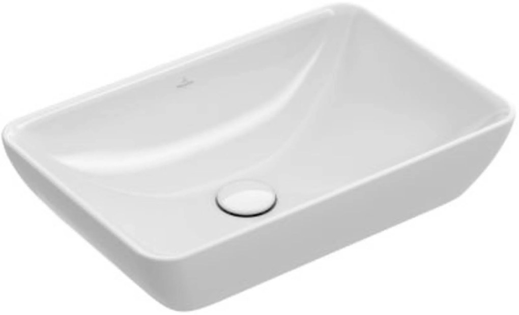 Villeroy & Boch Venticello meubel opzetwastafel 55x36 cm. z/kr.gat m/overloop Wit