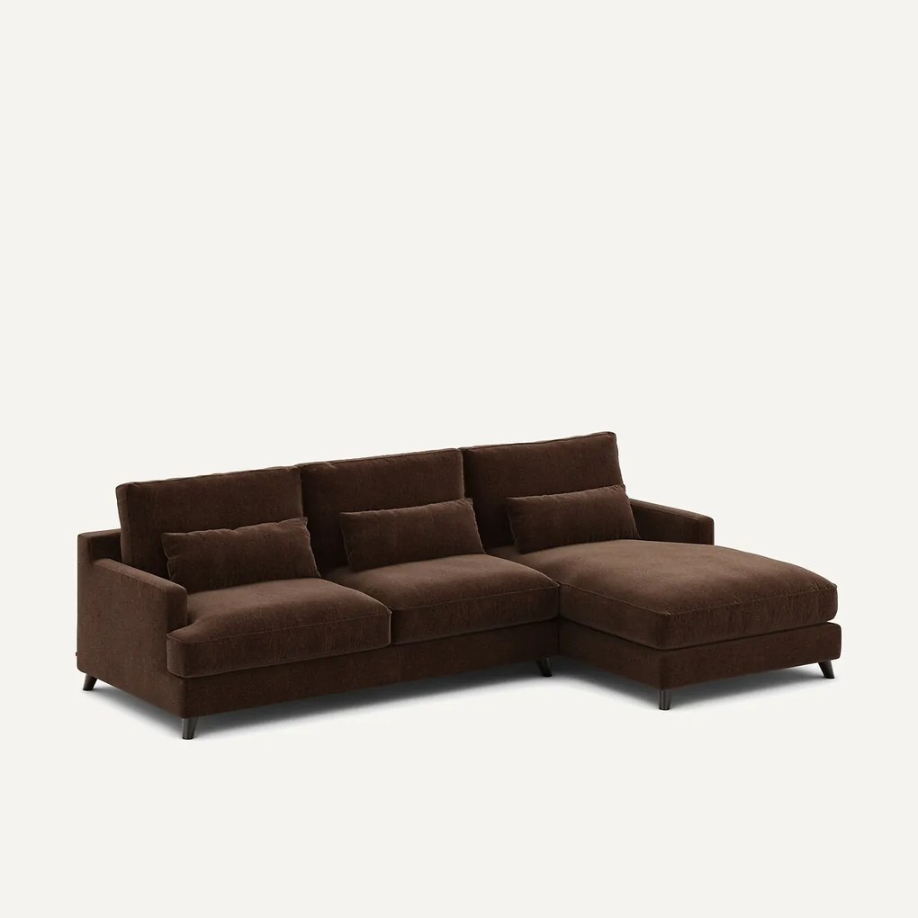 Chenille fluwelen hoekbank, Alwine