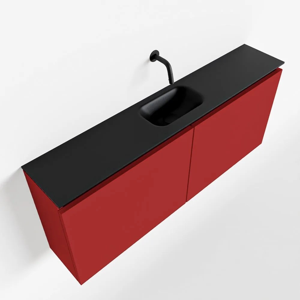 Mondiaz Ture 120cm toiletmeubel fire met wastafel urban midden geen kraangat