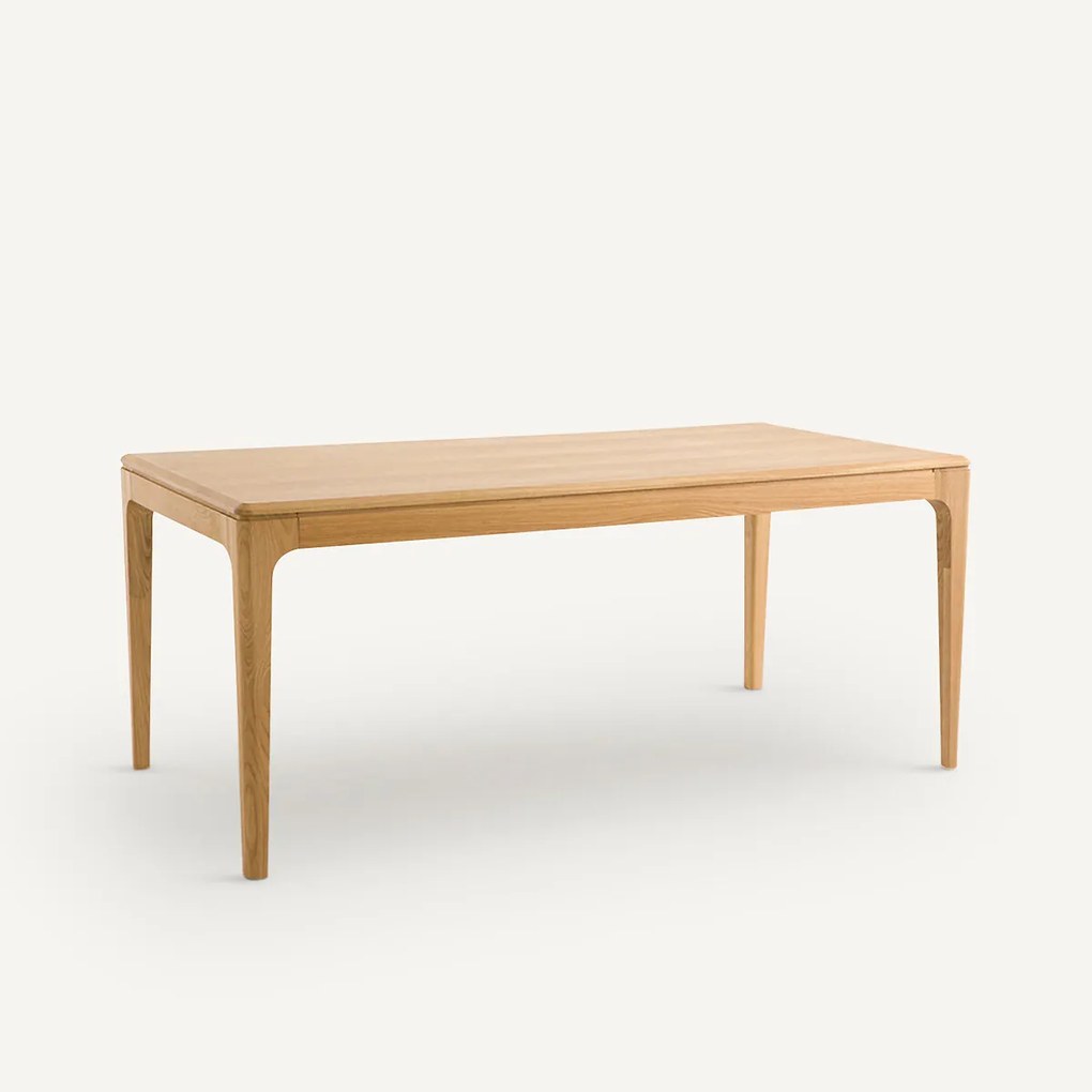 Uitschuifbare tafel in Eiken en eikenfineer, Sanara