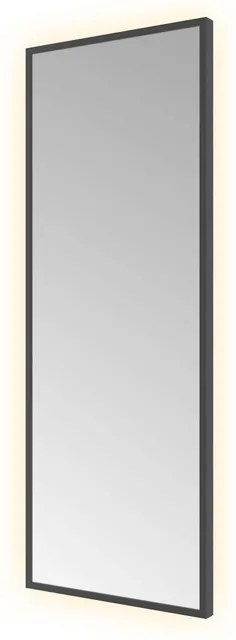 Hotbath &MORE Spiegel direct en indirect LED color changing dimbaar met afstandsbediening Geborsteld zwart PVD SQU380MBP